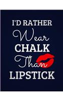 I'd Rather Wear Chalk Than Lipstick