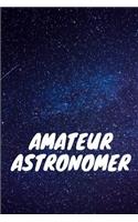 Amateur Astronomer 6 x 9 lined blank notebook Journal