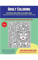 Adult Coloring (40 Complex and Intricate Coloring Pages): An intricate and complex coloring book that requires fine-tipped pens and pencils only: Coloring pages include buildings, architecture, fantasy, ani