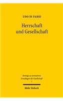 Herrschaft Und Gesellschaft
