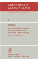 Gi-Bifoa Internationale Fachtagung: Informationszentren in Wirtschaft Und Verwaltung