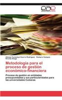 Metodología para el proceso de gestión económico-financiera