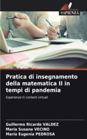 Pratica di insegnamento della matematica II in tempi di pandemia