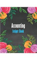 Accounting Ledger Book: Simple Accounting Ledger for Small Business: Size 7.5x9.25