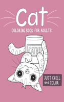 Cat Coloring Book For Adults