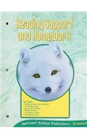 Harcourt Science: Reading Support and Homework Grade 1