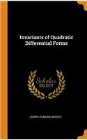 Invariants of Quadratic Differential Forms