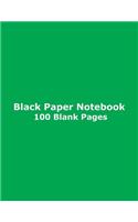 Black Paper Notebook - 100 Blank Pages