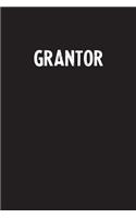 Grantor: Simple Blank Lined Notebook Journal