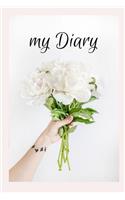 my Diary: A Diary / Notebook with romantic Cover - Wide Ruled Line Paper