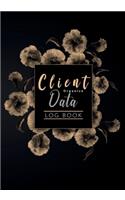 Client Data Organize Log Book: perfect for keep track of you clients or appointment log book and easy to write with A - Z Alphabetical Tabs Salon Nail Hair Stylists Barbers