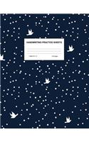 Handwriting Practice Sheets: Cute Blank Lined Paper Notebook for Writing Exercise and Cursive Worksheets - Perfect Workbook for Preschool, Kindergarten, 1st, 2nd, 3rd and 4th Gr