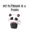 My Patronus is a Pandas: Cute Panda Lovers Journal / Notebook / Diary / Birthday Gift (6x9 - 110 Blank Lined Pages)