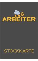 Arbeiter Stockkarte