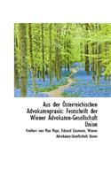 Aus Der Sterreichischen Advokatenpraxis