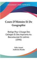 Cours D'Histoire Et De Geographie
