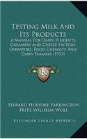 Testing Milk And Its Products