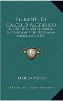 Elementi Di Calcolo Algebrico