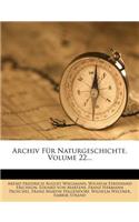 Archiv Fur Naturgeschichte, Volume 22...