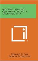Modern Language Quarterly, V4, No. 4, December, 1943