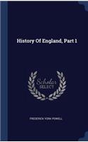 History Of England, Part 1