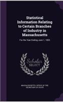 Statistical Information Relating to Certain Branches of Industry in Massachusetts