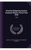 Priority Budgeting System Variance Report