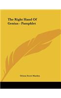 The Right Hand of Genius - Pamphlet: (English)