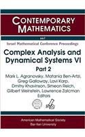 Complex Analysis and Dynamical Systems VI