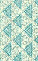 Yellow and Teal Glitter Pattern Notebook: (English)