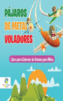 Pájaros de Metal Voladores: Libro para Colorear de Aviones para Niños