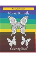 Mosaic Butterfly Coloring Book