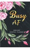 Busy AF 2020-2021 Monthly Planner