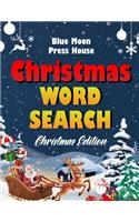 Christmas word search.: Easy Large Print Puzzle Book for Adults, Kids & Everyone for the 25 Days of Christmas.