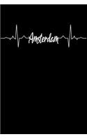 Amsterdam Heartbeat: Notebook: Amsterdam Holland is the city that lets your heart beating faster! Over 110 graph pages 6x9 I Hey!!!