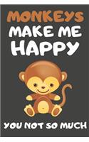 Monkeys Make Me Happy You Not So Much