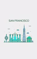 San Francisco Minimalist Travel Notebook [Lined] [6x9] [110 pages]