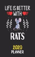 Life Is Better With Rats 2020 Planner