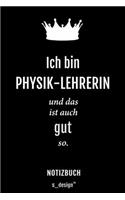 Notizbuch für Physik-Lehrer / Physik-Lehrerin