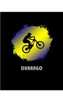 Durango: Colorado Composition Notebook & Notepad Journal For Mountain Bikers. 7.5 x 9.25 Inch Lined College Ruled Note Book With Soft Matte Cover For Bike Fa