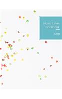 Music Lines Notebook 10 staves per page