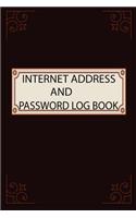 Internet Address and Password Log Book