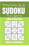 Very Easy Sudoku Nr.8: 480 puzzles with solution