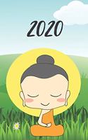 2020 dicker Tagebuch Kalender Buddha: Januar 2020 bis Dezember 2020 Kalender, Organizer, Terminkalender mit Wochenplaner, pro Werktag 1 Seite + Samstag und Sonntag 1 Seite - Top organisi