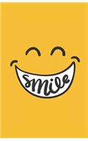 Smile Dot Grid Notebook: Journal Dotted Grid A5 size (5.5 x 8.5)