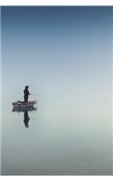 Solitary Fishing - Lined Notebook with Margins - 6X9: 101 Pages, Medium Ruled, 6 x 9 Journal, Soft Cover