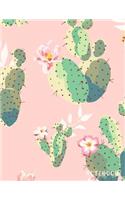 Notebook: Large Lined Notebook Cactus