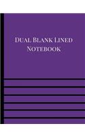 Dual Blank Lined Notebook