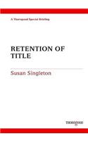 Retention of Title