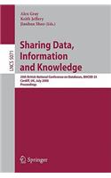 Sharing Data, Information and Knowledge